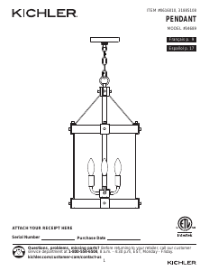 Handleiding Kichler 34753 Barrington Lamp