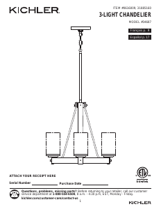 Handleiding Kichler 34687 Barrington Lamp