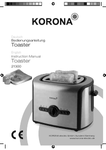 Bruksanvisning Korona 21300 Brödrost