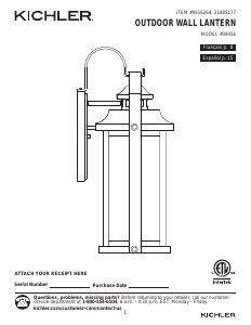 Handleiding Kichler 39456 Linford Lamp