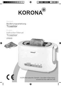 Bedienungsanleitung Korona 21500 Toaster