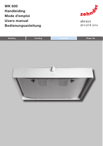 Manual Zehnder WK 600 Cooker Hood