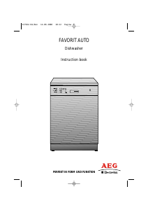 Manual AEG-Electrolux F50765 Dishwasher