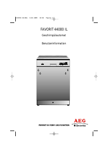 Bedienungsanleitung AEG-Electrolux F44080IL-A Geschirrspüler