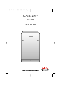 Manual AEG-Electrolux F85460VI Dishwasher