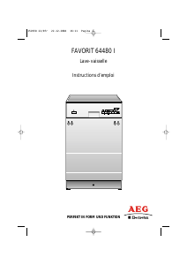 Mode d’emploi AEG-Electrolux F64480I-B Lave-vaisselle