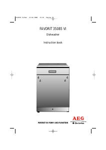 Manual AEG-Electrolux F35085VI Dishwasher