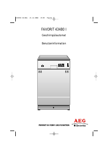 Bedienungsanleitung AEG-Electrolux F43480I-B Geschirrspüler