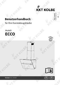 Bedienungsanleitung KKT Kolbe ECCO609S Dunstabzugshaube
