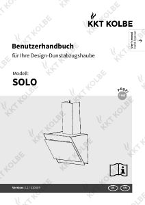 Bedienungsanleitung KKT Kolbe SOLO906S Dunstabzugshaube