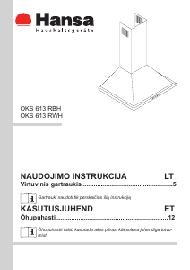 Vadovas Hansa OKS613RBH Gartraukis