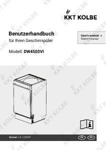 Bedienungsanleitung KKT Kolbe DW4503VI Geschirrspüler