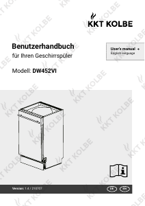 Bedienungsanleitung KKT Kolbe DW452VI Geschirrspüler