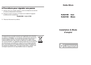 Mode d’emploi Lamona HJA2180 Hotte aspirante
