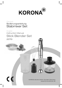 Bruksanvisning Korona 23710 Stavmixer