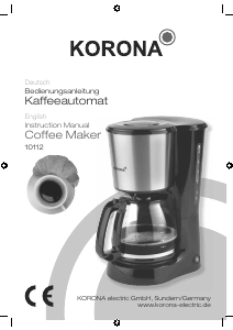 Manual Korona 10112 Coffee Machine