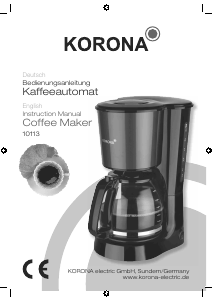 Bedienungsanleitung Korona 10113 Kaffeemaschine