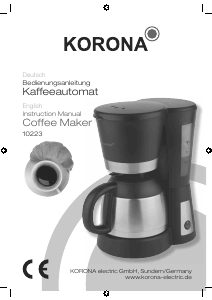 Bedienungsanleitung Korona 10223 Kaffeemaschine