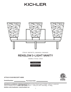 Handleiding Kichler 37522 Renslow Lamp