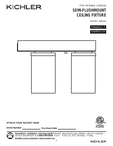 Handleiding Kichler 38200 Barrington Lamp