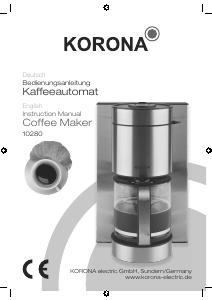 Bedienungsanleitung Korona 10280 Kaffeemaschine
