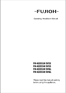 Manual Fujioh FH-GS5520 SVSS Hob