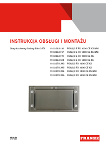 Instrukcja Franke FGAS/3 E FX 1400 CE XS Okap kuchenny