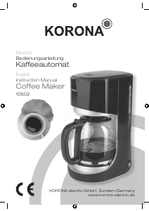 Bedienungsanleitung Korona 10502 Kaffeemaschine