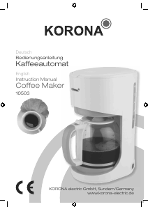Bedienungsanleitung Korona 10503 Kaffeemaschine