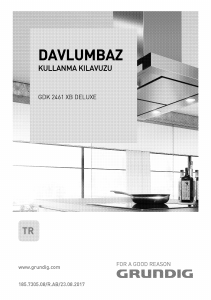 Kullanım kılavuzu Grundig GDK 2461 XB Deluxe Davlumbaz