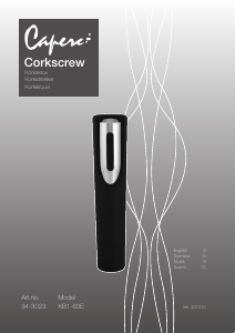 Manual Capere KB1-60E Corkscrew