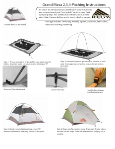 Manual Kelty Grand Mesa 3 Tent