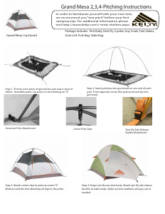 Manual Kelty Grand Mesa 4 Tent