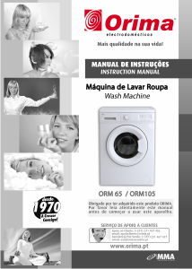 Manual Orima ORM 65 Washing Machine