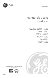 Manual de uso GE CGP90166SC Campana extractora