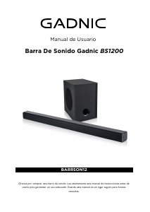 Manual de uso Gadnic BARRSON12 Altavoz
