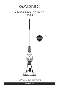 Manual de uso Gadnic ASP00005 Aspirador
