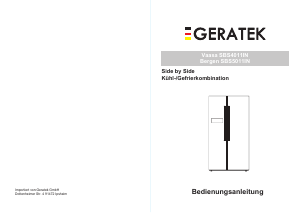 Bedienungsanleitung Geratek Vaasa SBS4011IN Kühl-gefrierkombination