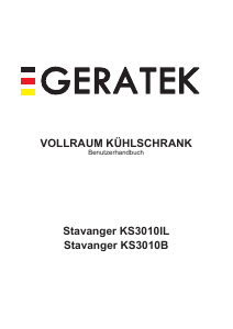 Bedienungsanleitung Geratek Stavanger KS3010B Kühlschrank