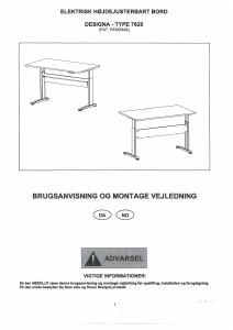 说明书 JYSKMakholm (80x160x65)桌子