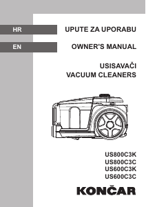 Priručnik Končar US600C3K Usisavač