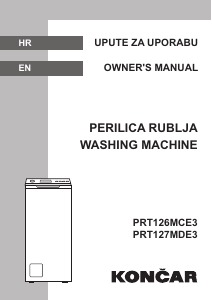 Priručnik Končar PRT126MCE3 Stroj za pranje rublja