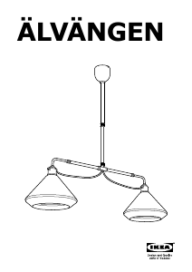 Használati útmutató IKEA ALVANGEN (Double ceiling) Lámpa