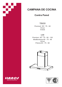Manual de uso Llanos Premium Touch 75 Campana extractora