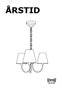 Manual IKEA ARSTID (Ceiling) Lampă