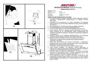 Instrukcja MPM MPM-60-OM-41 Okap kuchenny