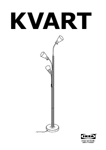Manual de uso IKEA KVART Lámpara