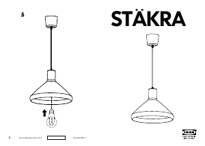 Manual de uso IKEA STAKRA Lámpara