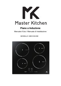 Manuale Master Kitchen MKHI 604 BK Piano cottura