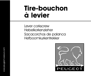 Manual de uso Peugeot Baltaz Sacacorchos
